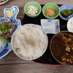 海辺の食堂 第八富士丸 - あじのたたき定食 1300円