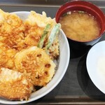 Tendon Tenya Toyama Hongo Ushin Ten - 親子鶏天丼