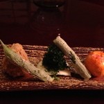 たか田八祥 - ２０１３年５月末日。フリーズドライの 青紫蘇 トマト スナップえんどう。