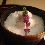 たか田八祥 - ２０１３年５月末日。鱧、カレイ、烏賊などのおつくり。