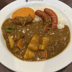 カレーハウス ＣｏＣｏ壱番屋 - ビーフ 野菜 Hクリコロ Hソーセージ 200g 3辛 1250円