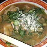 らーめん ぽん太 - みそラーメン 大盛 にんにく入(店主さんのご厚意でチャーシュー多め)