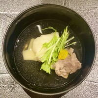 和牛lab K - 榊山牛タンとお餅の真昆布だし汁