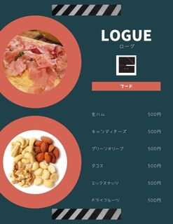 h LOGUE CAFE&BAR - 軽食のご用意もあります。