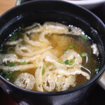 肉と魚の日本酒酒場 あんず - お味噌汁