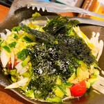 Kuroshio - チョレギサラダ。生野菜はひとり暮らしだとなかなか自宅で口にできません