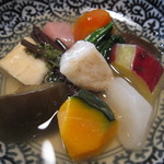 粟 - 野菜の炊き合わせ