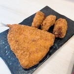 ○屋 - このアジフライは絶品です。