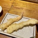 揚げたて天ぷら定食 まきの - 海老、いか