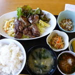 寿司吉 - まぐろほほステーキ定食