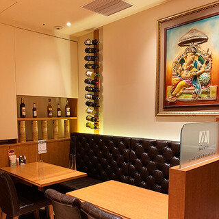 非日常空間と上質なインド料理