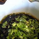 東京うどん 一将 - 四万十川の青海苔いっぱいつゆ