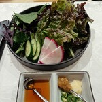 和韓料理 若狭 - サムギョプサルの葉物