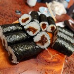 寿し金 - ちゃんとビーワサ、巻いてもらってます。