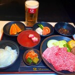 Dream オーシャン - 焼き肉スペシャル(200g)＋生ビール