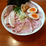 191816279 - 鶏白湯らーめん  全部のせ  極塩