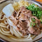 まるいち - うどん 肉ぶっかけ 中（550円）