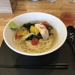 Noodles Labo 香蕎庵 - 鰹昆布出汁ラーメン 冷