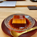 喰切料理 八方 - 子供が食べられない焼きプリンですね。ってさっきのカレーに対比して言ったけど、なんか女将さんには響かなかったギャグが今でも忘れられない。