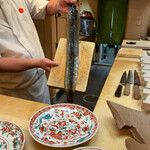 喰切料理 八方 - 青うなぎを焼いてもらった(*´▽｀*)吉井川九蟠産、だったと思う！こちとら岡山の青うなぎを食べに来てんねん！(*´Д｀)