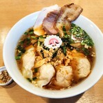 麺屋 木ノ下 - 期間限定 台湾ワンタン麺 1,300円