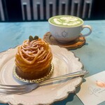 ペチカスケマサコーヒー - 『抹茶ラテ(Hot)』
      『かぼちゃのモンブランタルト』