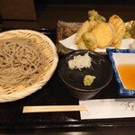そばさかば 武兵衛 - 季節の野菜天ぷら蕎麦(冷)