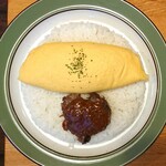 北18条 クロック+G - オムビーカレー(辛口) ¥1480