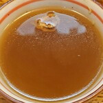 歌舞伎そば - 歌舞伎そば ＠東銀座 蕎麦湯を残った蕎麦汁に注いでルチン追加補給