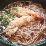 Kiyomisoba Honten - 天ぷら蕎麦には、海老が２本！