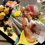 寿司と山形蕎麦 海風季 - 贅沢盛り　2022.11