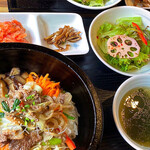 韓国家庭料理 ゴサリ - プルコギ石焼きビビンバセット