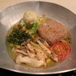 Sobako Kaiseki Ginza Tean - 蕎麦がきと野菜のアヒージョ