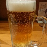 でんすけ - 生ビール 税込550円
