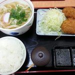 Tonkatsu Kinoya - コロッケうどんセット★