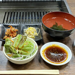 Yakiyaki Tei - 定食のセット(アフターコーヒーも付きます)