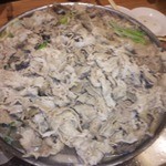 肉なべ 千葉 - ●肉なべ（普通盛り）　一人前１８００円。写真は３人前（１８００円×３＝５４００円）