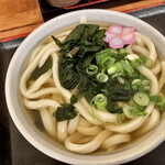 麺処 綿谷 - かけうどんは260円、ワカメは店入れ