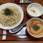 發巳 - 担々つけ麺(大盛)＋ランチ時の無料ライス