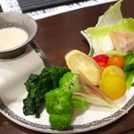 竹波 - 湘南野菜盛 オリジナルディップ 1,450円