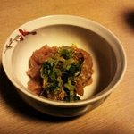 炭家 はるばろ - 皮剥肝あえ？　650円