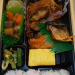 Hotto Motto - 幕の内弁当(なす味噌とさば)のおかず(R3.4.1撮影)