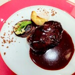 ブラッスリーローリエ - 上州牛と上州麦豚のハンバーグステーキ