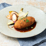 Ethnic Cuisine Croquette with chickpeas and lotus roots