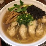 節系とんこつらぁ麺　おもと - 牡蠣蕎麦中盛1,320円