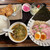 すみれ - 『あっさり鶏と煮干しのつけ麺 並』900円と『ミニからあげせっと』350円