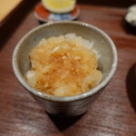 鳥匠 いし井 - 箸休めの鬼下ろし