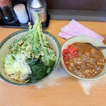 どん八 - カレー丼セット＋春菊天