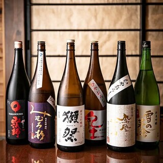 Please enjoy the wide selection of sake carefully selected by the chef to go with your meal.