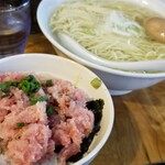 塩そば専門店 桑ばら - ネギトロ丼と塩かけそばの定食